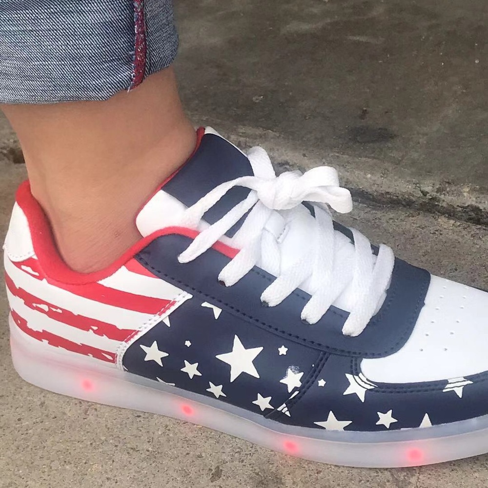 Promotionu LED Light up Shoes USB Flashing Sneake